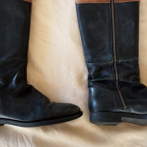 Enzo Angiolini Ellerby Two-Tone Leather Boots - Picture 9 of 9